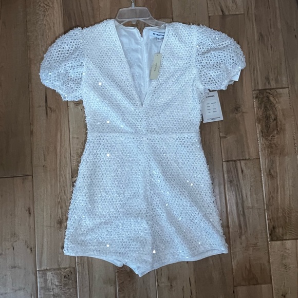 BHLDN White Beaded Wedding Dress - Picture 9 of 16